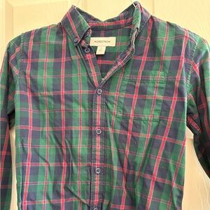 Nordstrom Green and Red Plaid Shirt